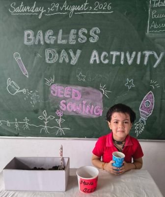 Bagless Day Activity: Seed Sowing Activity🌱 Class: UKG B