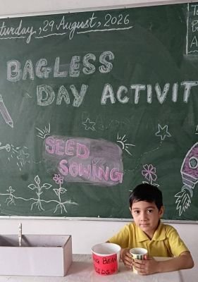 Bagless Day Activity: Seed Sowing Activity🌱 Class: UKG B