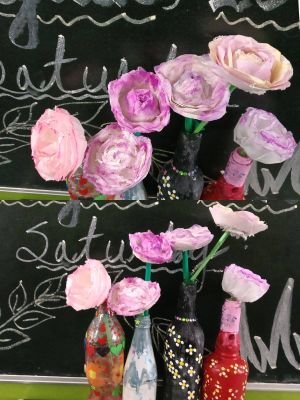 BAGLESS DAY ACTIVITY TOPIC -TISSUE PAPER FLOWER